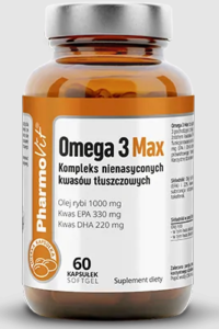 OMEGA 3 MAX BEZGLUTENOWE 60 KAPSUŁEK - PHARMOVIT (CLEAN LABEL)